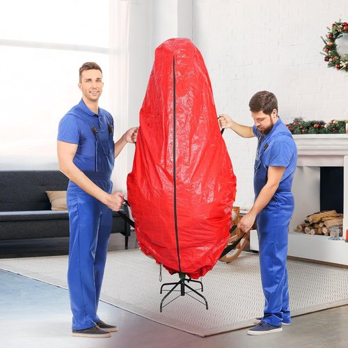 BALEINE Christmas Tree Storage Bag - 9 Ft Tear-Resistant PE Material with 4 Reinforced Handles | Green