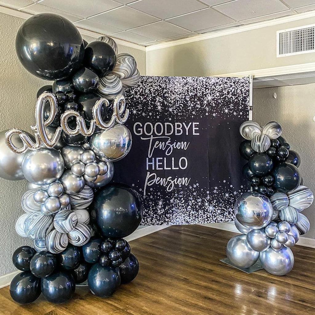 Voircoloria Black Balloons - 66-Pack 12-Inch Latex Balloons for Weddings, Birthdays & Celebrations