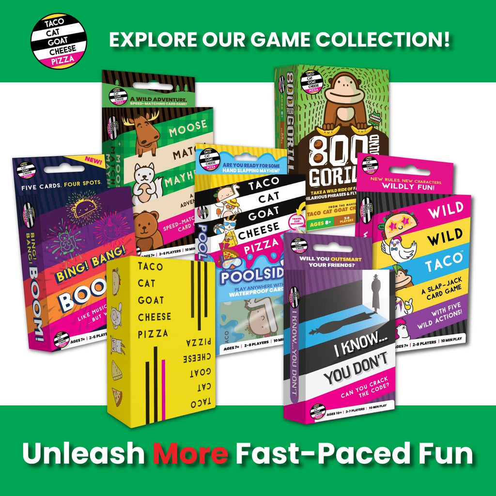 Taco Cat Goat Cheese Pizza - Santa Cookie Elf Candy Snowman Holiday Card Game | Fun for 2-8 Players, Perfect for Stockings and White Elephant Gifts