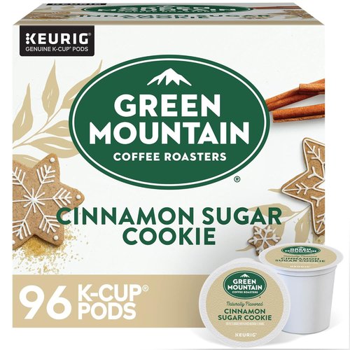 Green Mountain Coffee Roasters K-Cup Pods - Cinnamon Sugar Cookie Light Roast Coffee, 96 Count