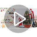 21 Inches Mini Christmas Tree Skirt - Orange Sequin Velvet for 4ft Xmas Tree