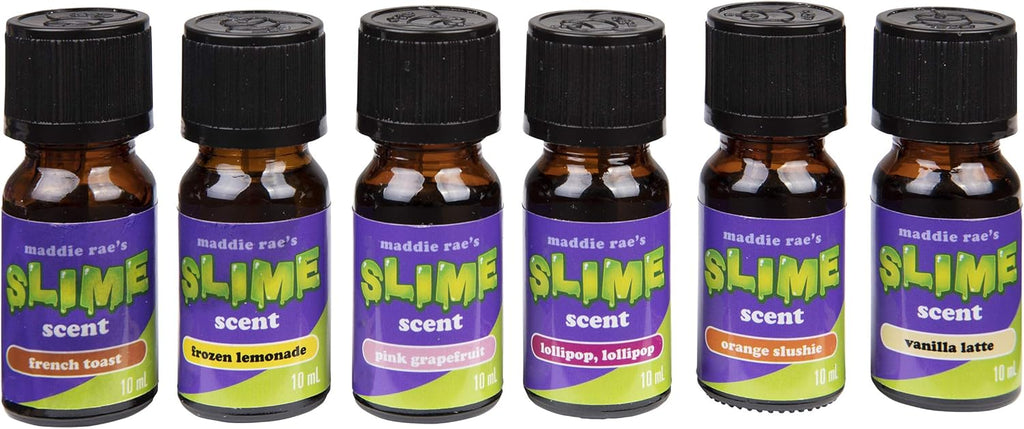 Maddie Rae's Slime Yummy Scented Oils - 12 Pack of 10ml Natural Food Fragrance Bottles for Diffusers & Crafts
