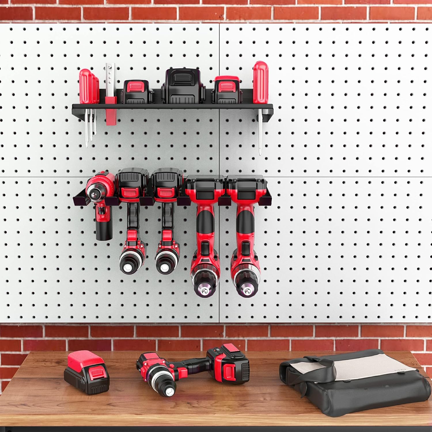 Ultrawall Power Tool Organizer - Heavy-Duty Wall Mount Drill Holder & Cordless Tool Storage Rack