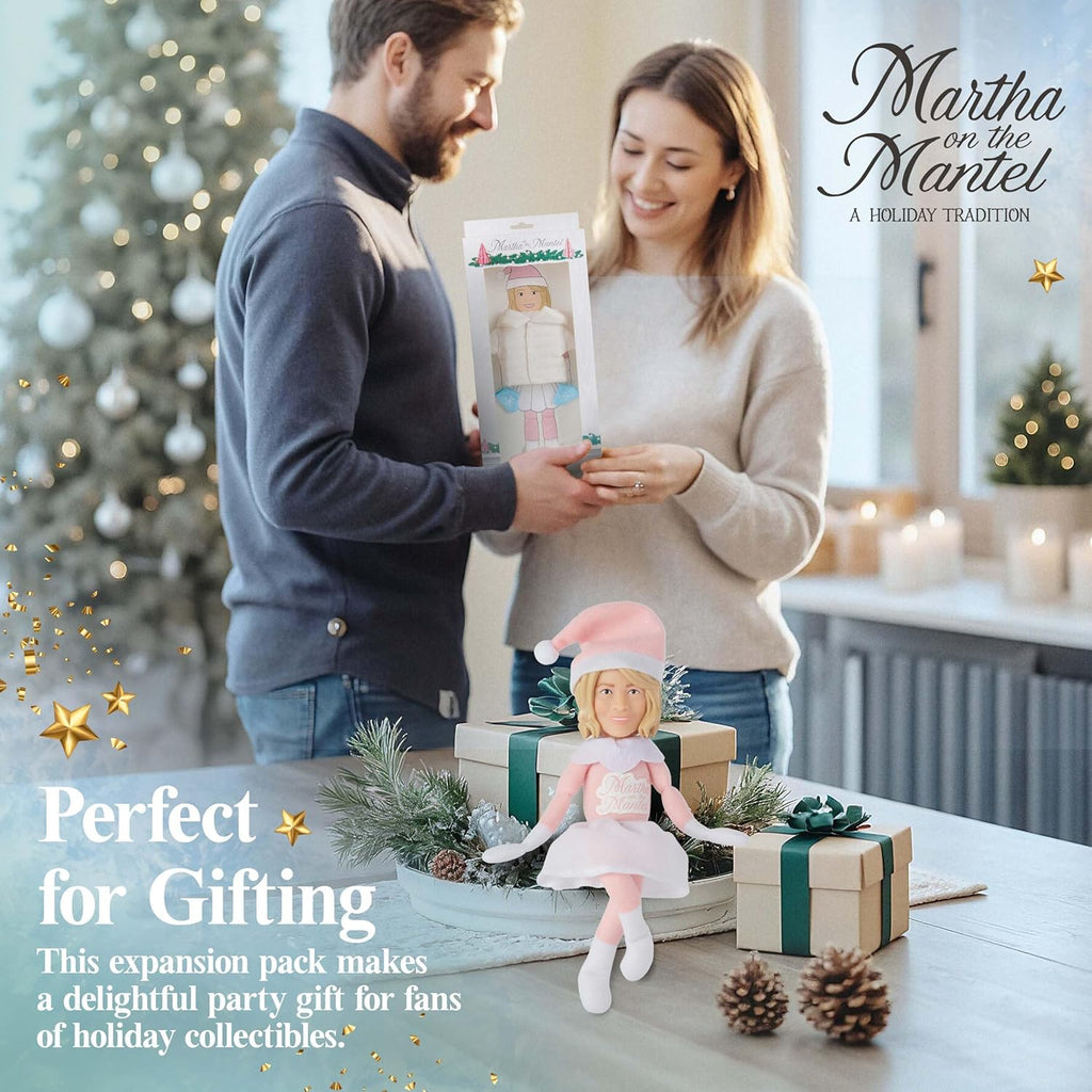 Martha Stewart Ski Jacket Expansion Pack - Ice Skates & Mittens for Elf Collectibles | Perfect Secret Santa Gift