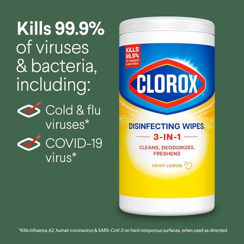 Clorox Disinfecting Cleaning Wipes - Variety Pack of 2 | 75 Count Each for Effective Cleaning