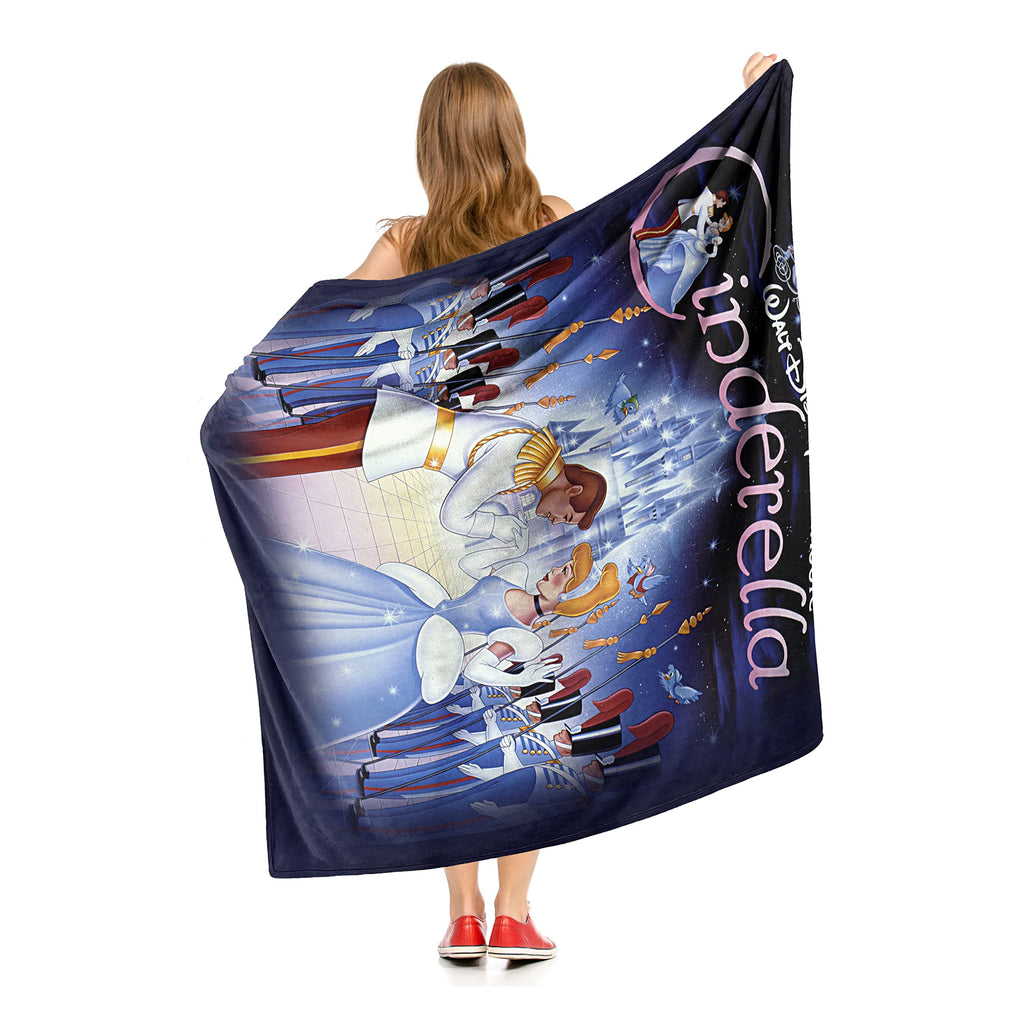 Northwest Cinderella Silk Touch Throw Blanket, 50" x 60", Cinderella Poster