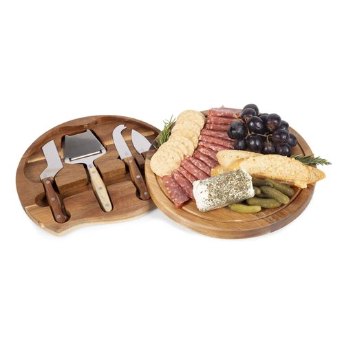 Toscana Monogram Initials S Personalized Acacia Circo Cheese Cutting Board & Tools Set