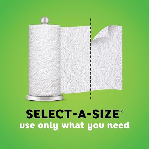 Bounty Select-A-Size Paper Towels - Versatile & Absorbent - 9.49" x 19.02" - White