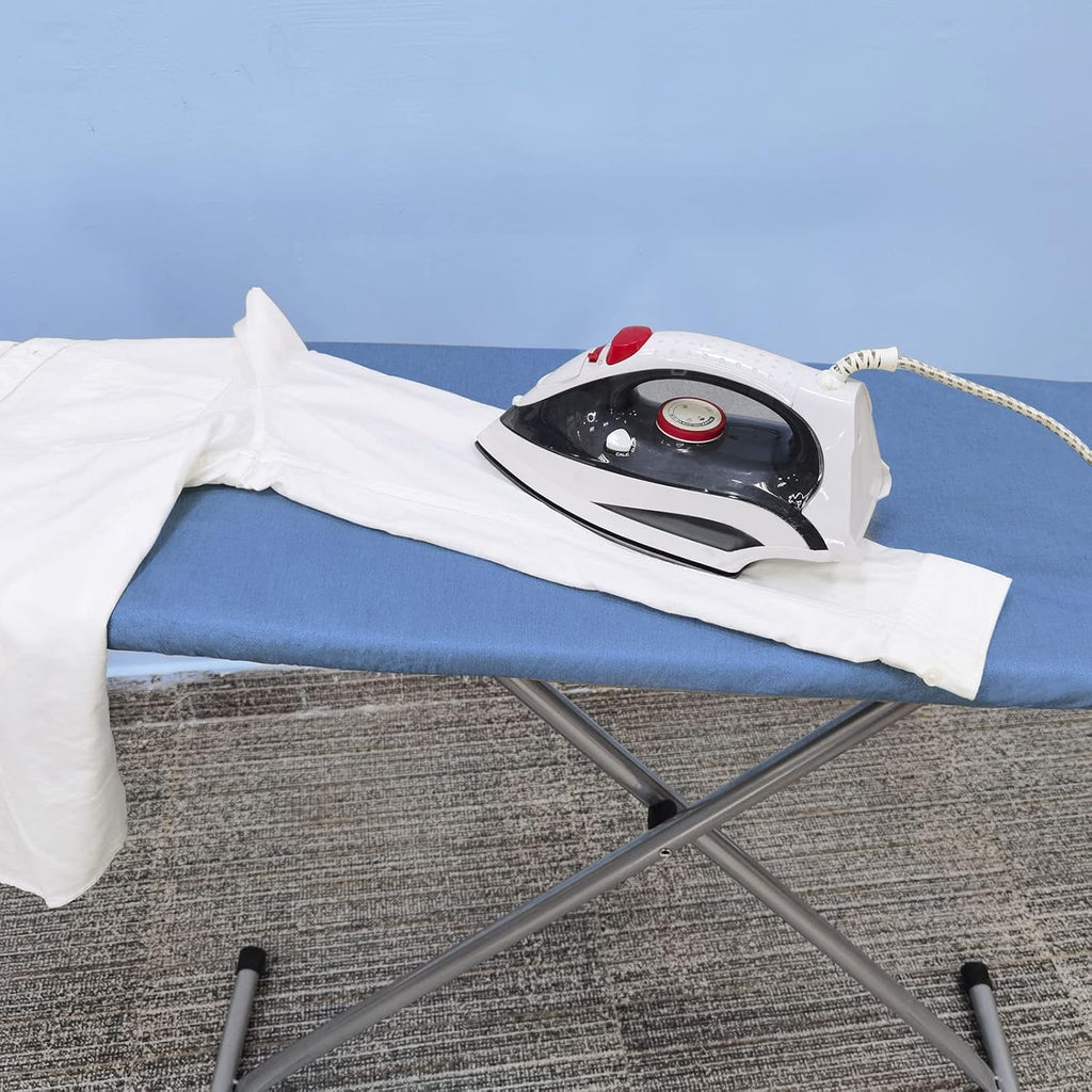 VividPaw Ironing Board Cover - Extra Wide Silicone Coated Pad with Thick Padding | 18" x 49" - Blue