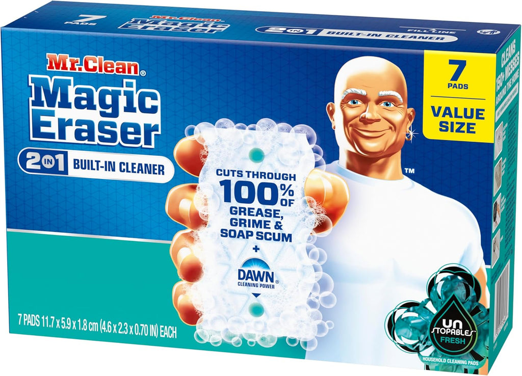 Mr. Clean Magic Eraser - Ultra Foamy All-Purpose Cleaning Sponge, 7 Count | Ideal for Walls, Sneakers, and More