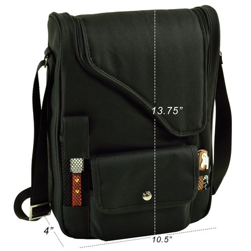 Picnic at Ascot Original Insulated Wine and Cheese Cooler Bag - Designed, Assembled & Quality Approved in the USA