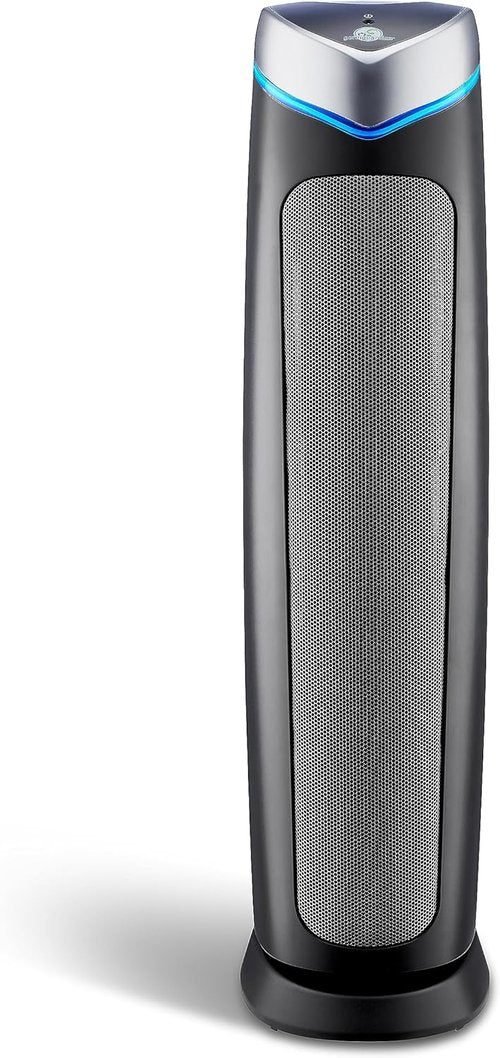 GermGuardian 5-In-1 HEPA Air Purifier - Large Room Coverage Up to 915 Sq. Ft. | UV-C Light & Pet Filter, Gray