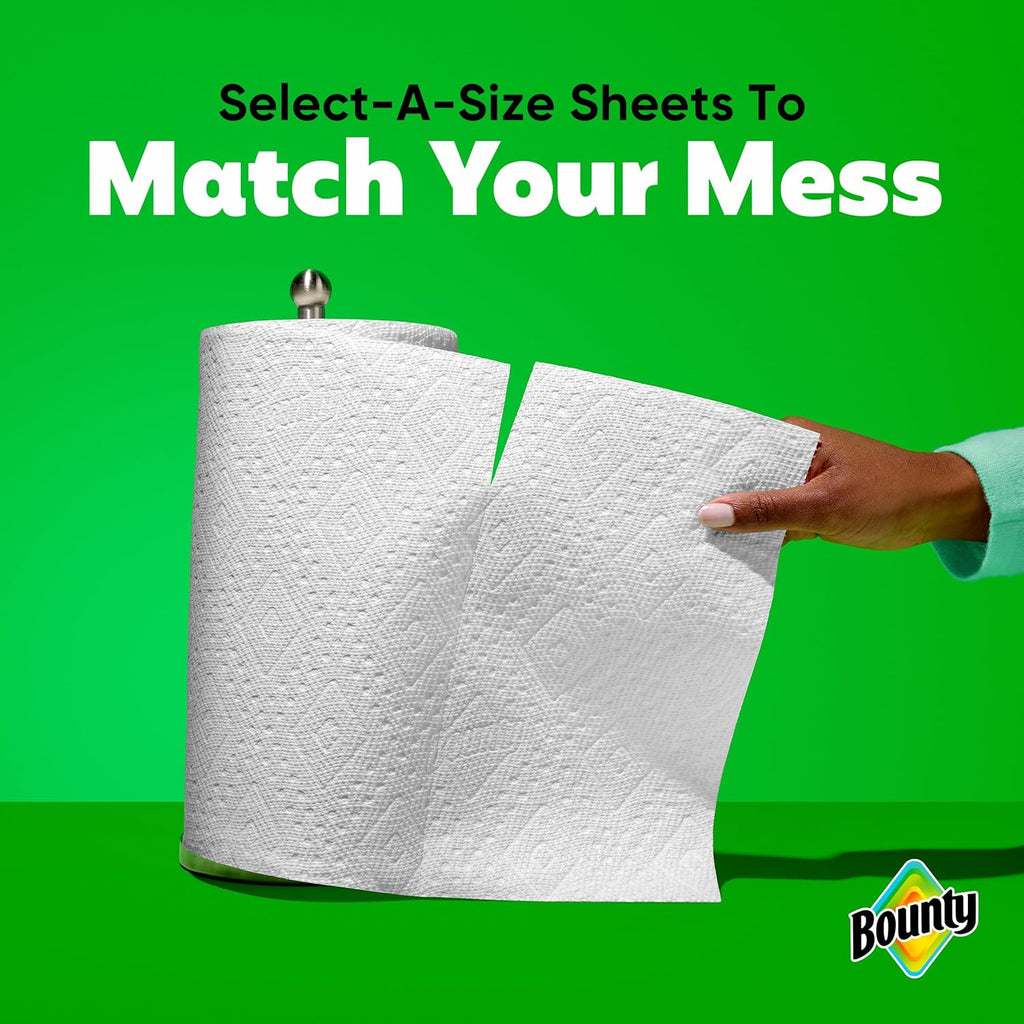 Bounty Select-A-Size Paper Towels - White, 2 Triple Rolls for Ultimate Absorbency