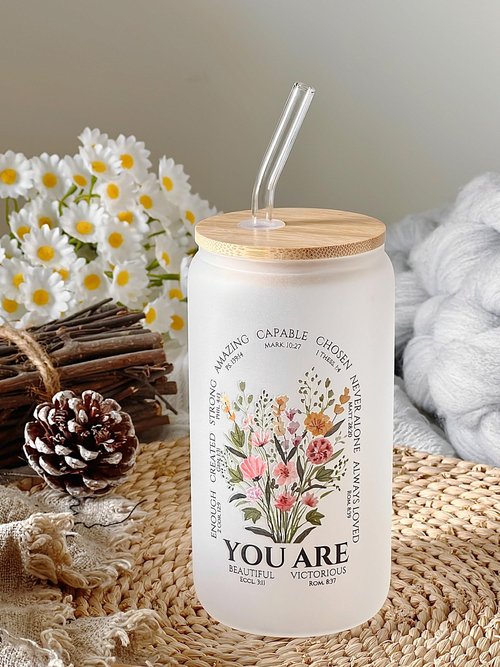 Christian Birthday Gifts for Women, Religious Spiritual Gifts for Women, Catholic Inspirational Baptism Encouraging Thank You Gift for Sisters in Christ Mom Ladies Friends Sister, 16oz Glass Tumbler