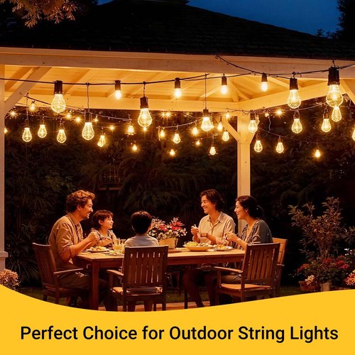 60 Pack Hooks for Outdoor String Lights, Christmas Light Clips, Waterproof Light Hanger Hooks Screw-in Hooks Pergola hooks Fence Hooks for hanging Christmas lights, Cable, Rope, Fairy Lights-White