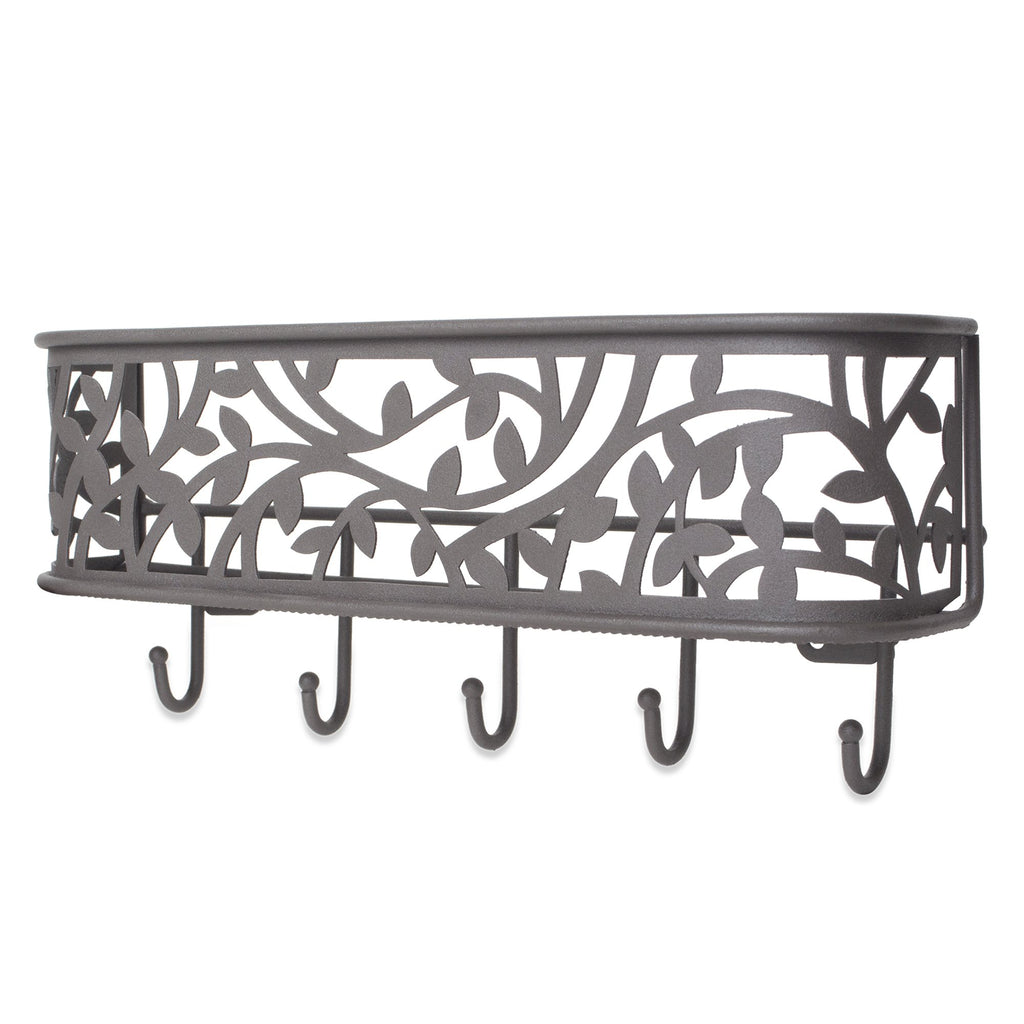 DII Wall Mounted Mail, Letter & Key Holder, Gray, Medium