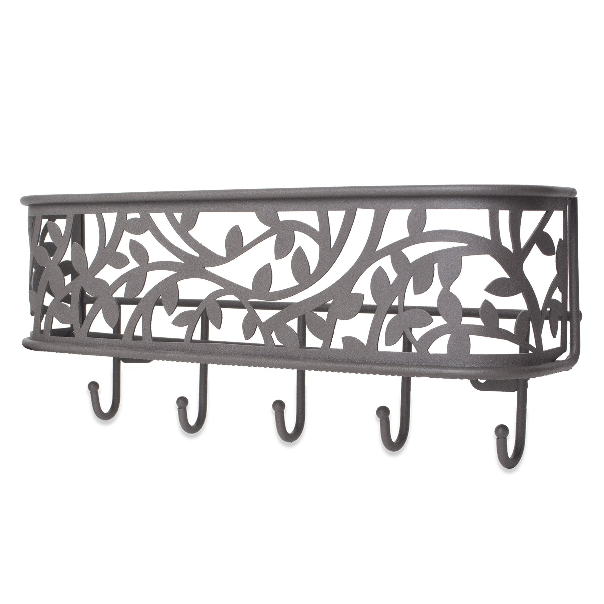 DII Wall Mounted Mail, Letter & Key Holder, Gray, Medium