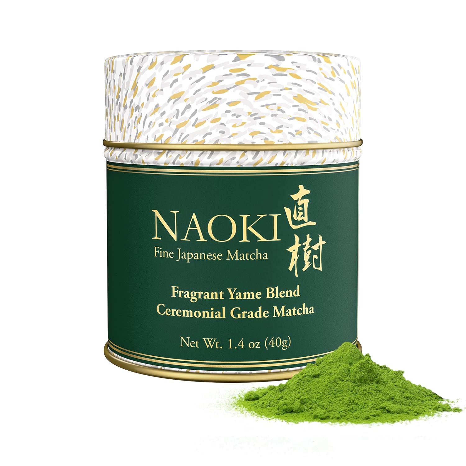 Naoki Matcha Green Tea Powder - Authentic Yame Blend Ceremonial Grade First Harvest (40g / 1.4oz)
