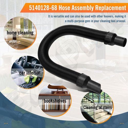 5140128-68 Replacement Vacuum Hose Assembly Compatible with DeWalt DCV580 DCV581H DCV580MAX, Premium Flexible Hose Accessories for Wet Dry Cordless Vacuum, Secure Fit & Extended Reach