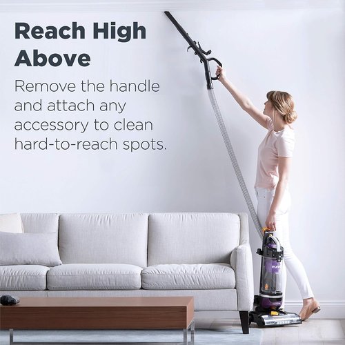 Eureka PowerSpeed NEU202 Lightweight Upright Vacuum - Automatic Cord Rewind, Purple Carpet & Floor Cleaner