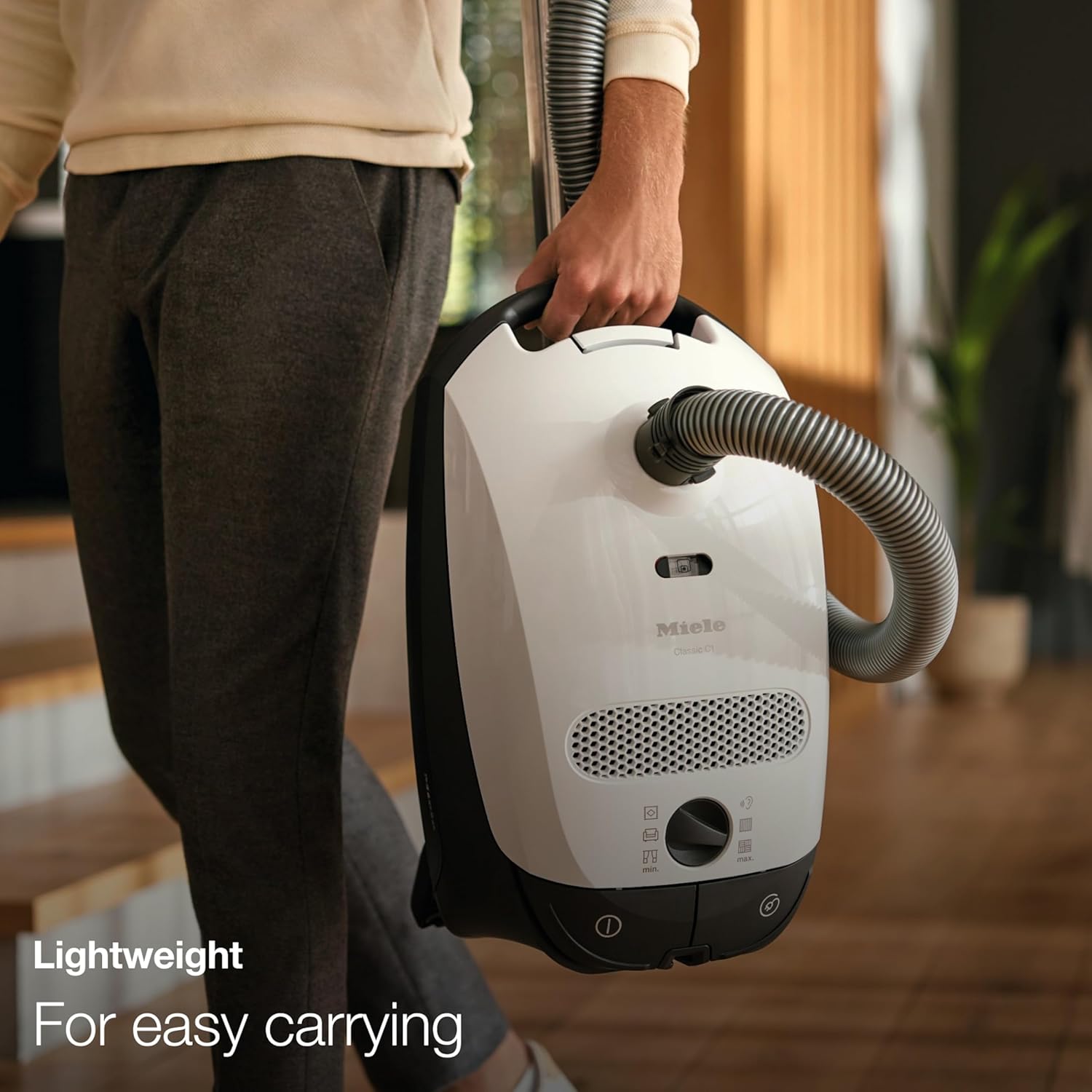 Miele Classic C1 Canister Vacuum - Pure Suction Power in Graphite Grey | Portable Household Cleaning