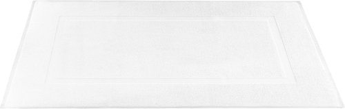 Cotton Paradise 100% Cotton Bath Mats - Soft, Absorbent, Quick-Dry | Set of 2, 20x34 Inches, White