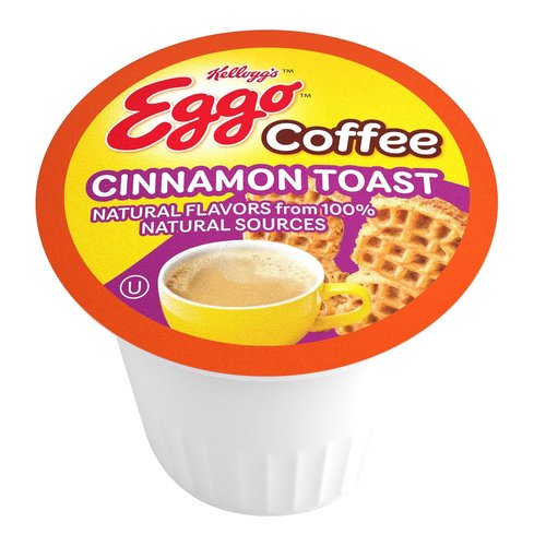 Eggo Beverages Cinnamon Toast Waffle Coffee Pods - Fair Trade Certified, 40 Count | Perfect for Keurig K-Cup Brewers