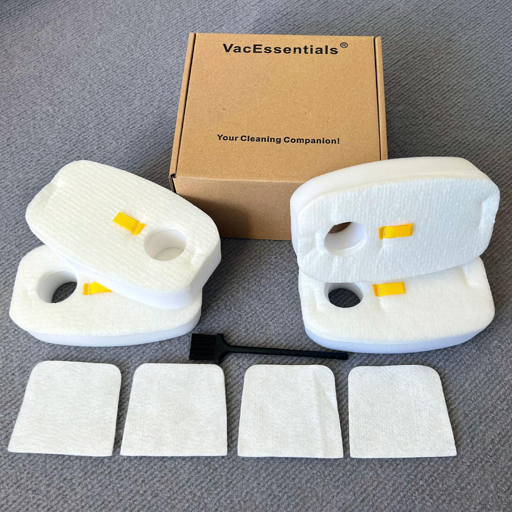 HV380 Filters Replacement Parts Kit for Shark Rocket DuoClean HV380 HV380W HV381 HV382 HV384Q UV380 ZS360 ZS361C ZS362, 4 Foam & Felt Filters 4 Post-Filters, Compare to Parts XPMFK320&XPSTFH380
