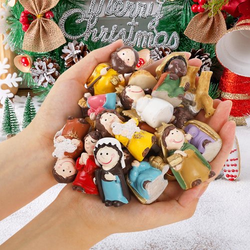 Juegoal Advent Calendar - Countdown to Christmas with 24 Figures & Drawers | Christian Gifts for All Ages