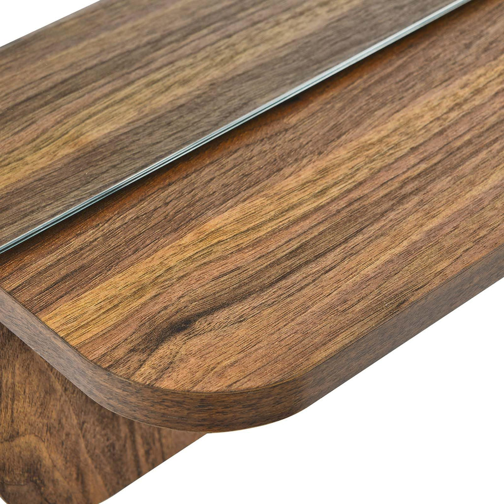 Modway EEI-6348-WAL Lumina Mirror, Walnut