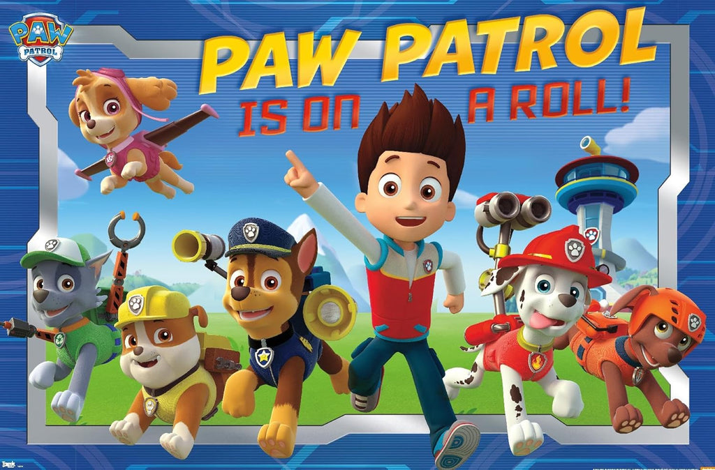 Trends International Nickelodeon Paw Patrol Crew Wall Poster - 22.375" x 34" | Vibrant Kids' Room Decor