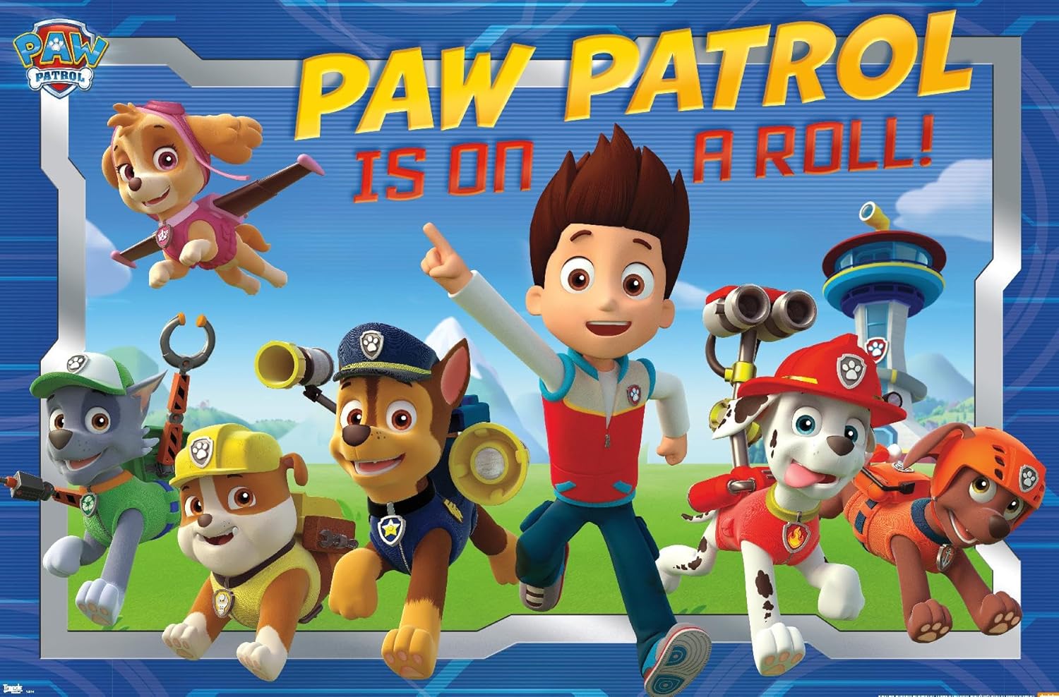 Trends International Nickelodeon Paw Patrol Crew Wall Poster - 22.375" x 34" | Vibrant Kids' Room Decor
