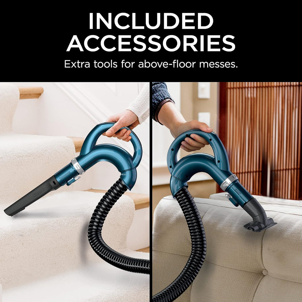 Shark Navigator Lift-Away Vacuum - Self-Cleaning Brushroll & HEPA Filter | Ideal for Pets, Teal, ZU503AMZ
