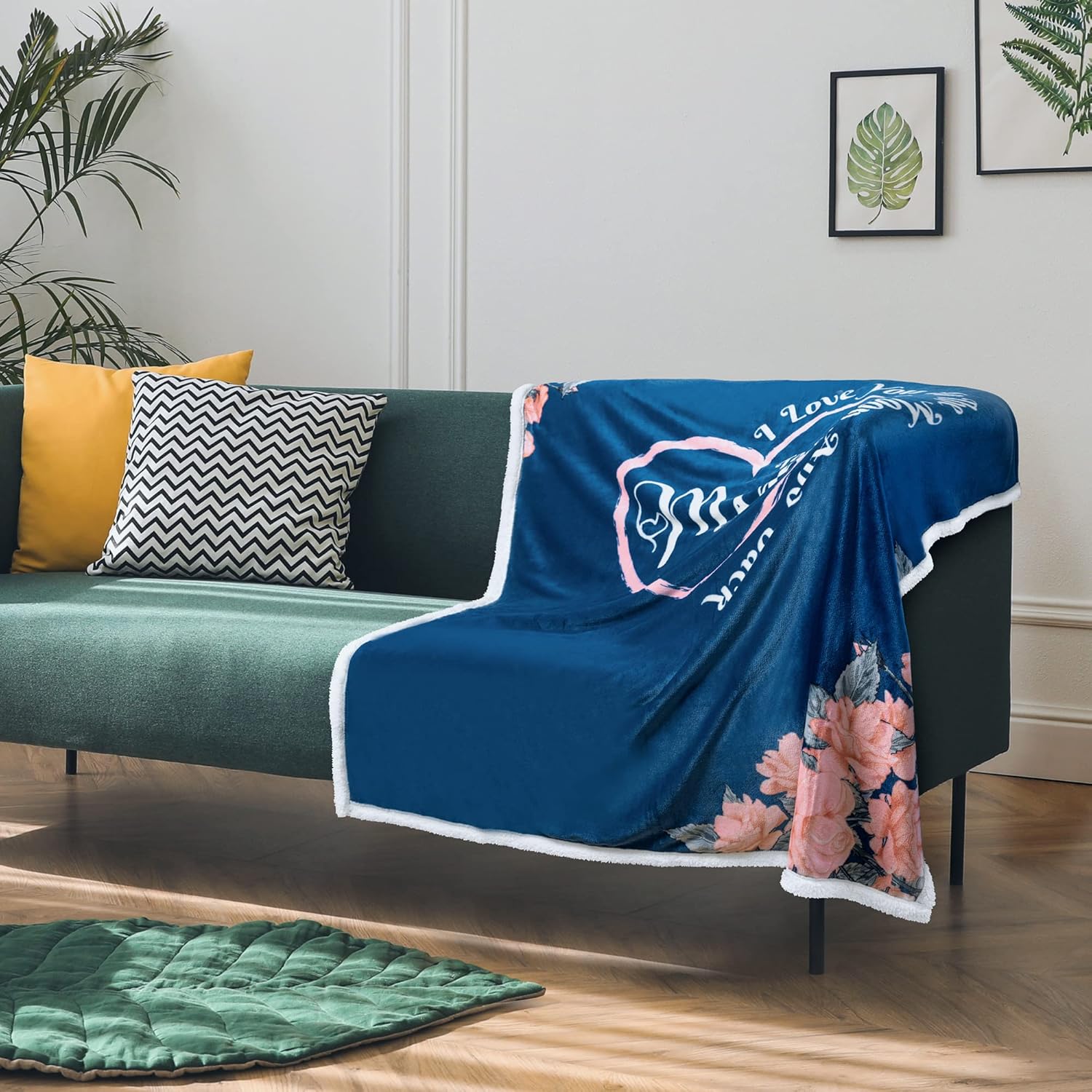 Regine Switzerland Soft Sherpa Blanket - Perfect Mother's Day Gift for Mom, Grandma, or Wife