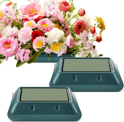 Jingmore Floral Casket Saddle - 3 Pcs Plastic with Floral Foam Blocks | 2.75'' x 11.25'' x 12.75''