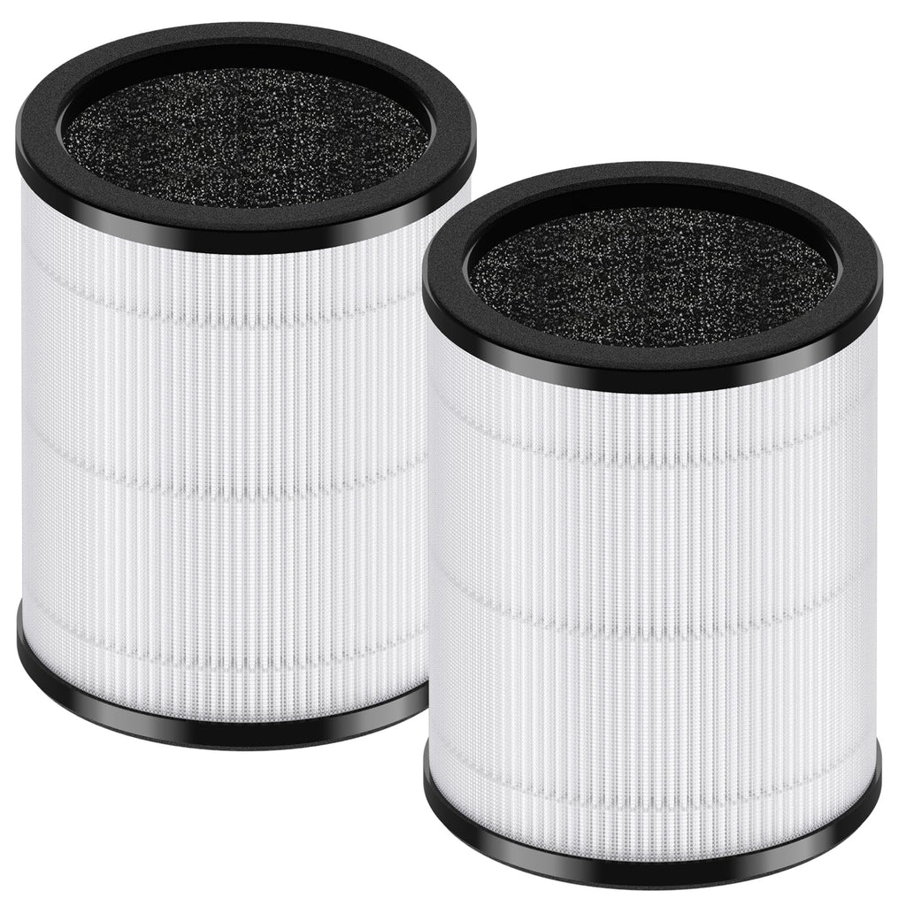SAKEGDY KJ80 Replacement Filter with 3-IN-1 Filtration System - Compatible with Druiap KJ80 Air Clean Purifier | H13 True HEPA Filter - Part# AF3080 | 2 Pack (Not Compatible with Model-KJ150 Purifier)