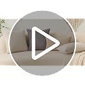 UGASA 12x20 Inch Velvet Lumbar Pillow Cover - Cream Striped Cushion