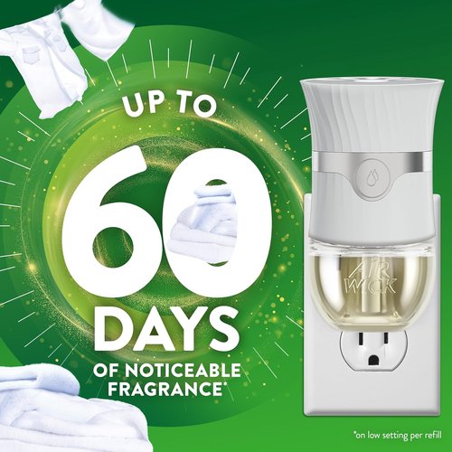 Air Wick Scented Oil Refill - Fresh Linen Air Freshener | 7 Count Essential Oil Pods
