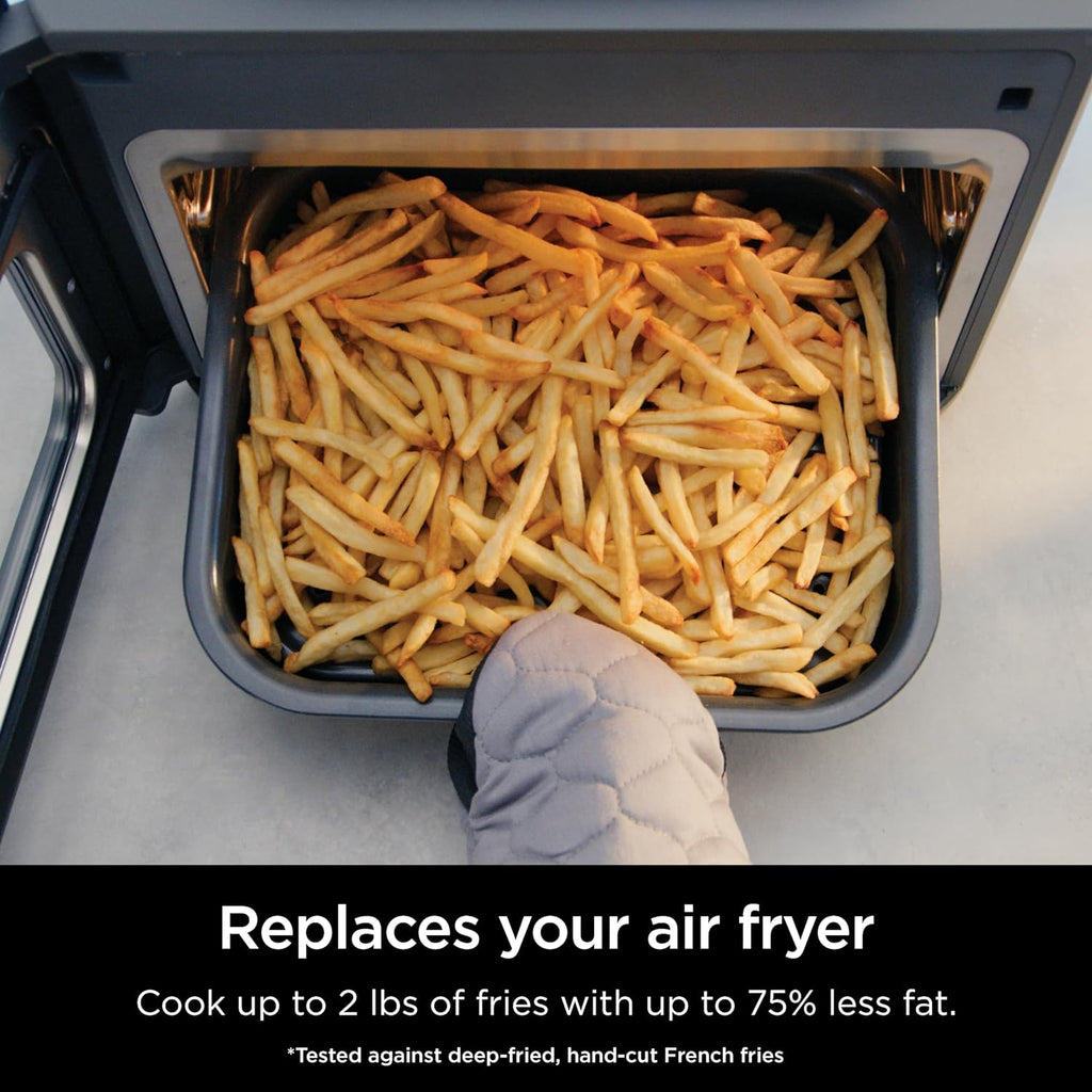 Ninja Combi Multicooker - 14-in-1 Air Fryer & Oven for Quick Meals in 15 Mins | Stainless Steel, SFP701