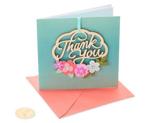 Papyrus Mother's Day Thank You Card (Wood Wreath)