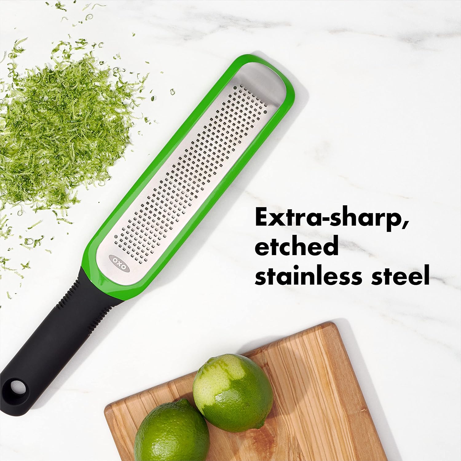 OXO Good Grips Zester & Grater - Precision Etched Blades for Effortless Citrus Zesting & Grating