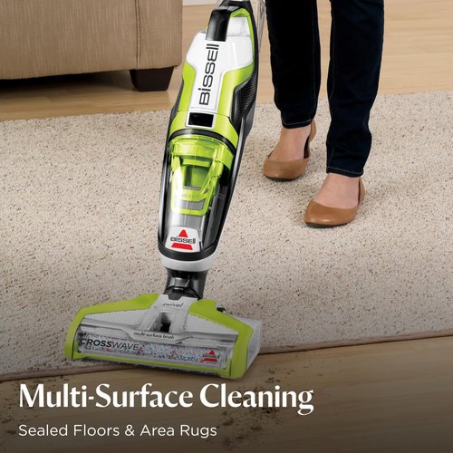 Bissell Crosswave Turbo Vacuum Mop - All-In-One Wet & Dry Cleaner for Hard Floors & Area Rugs | Model 3888A