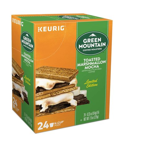 Green Mountain Coffee Roasters Toasted Marshmallow Mocha | Flavored Light Roast K-Cup Pods - 24 Count