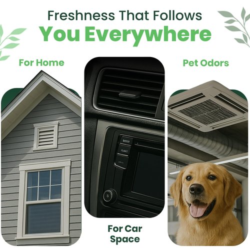 Air Freshener for HVAC System, Commercial, Residential & Cars| Made with Thyme extract, natural Plant based product Now available in a Concentrated Formula for maximum effectiveness (PACK 1)