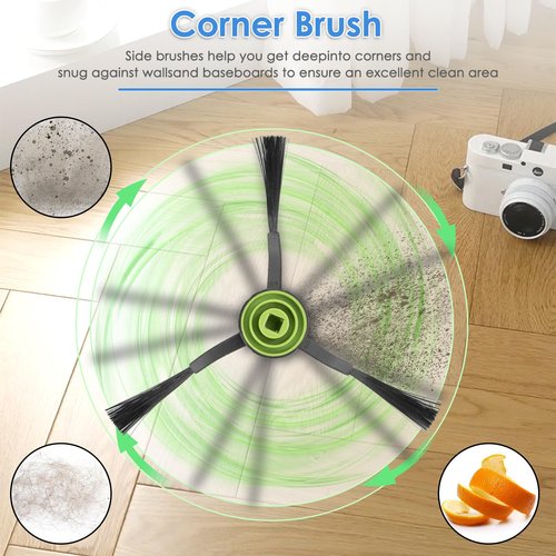 (20 Pack) Combo 10 Max Replacement Parts Compatible with iRobot Roomba Combo j7/ Combo j7+/ Comboj9+/ Combo 10 Max Robot Vacuum, 8 HEPA Filters, 8 Side Brushes, 2 Sets Roller Brushes