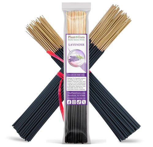 Lavender Incense Sticks 11" - 1 Bundle 85 to 100 Sticks - Smooth and Clean Long Burn Time, 45 to 60 Minutes.