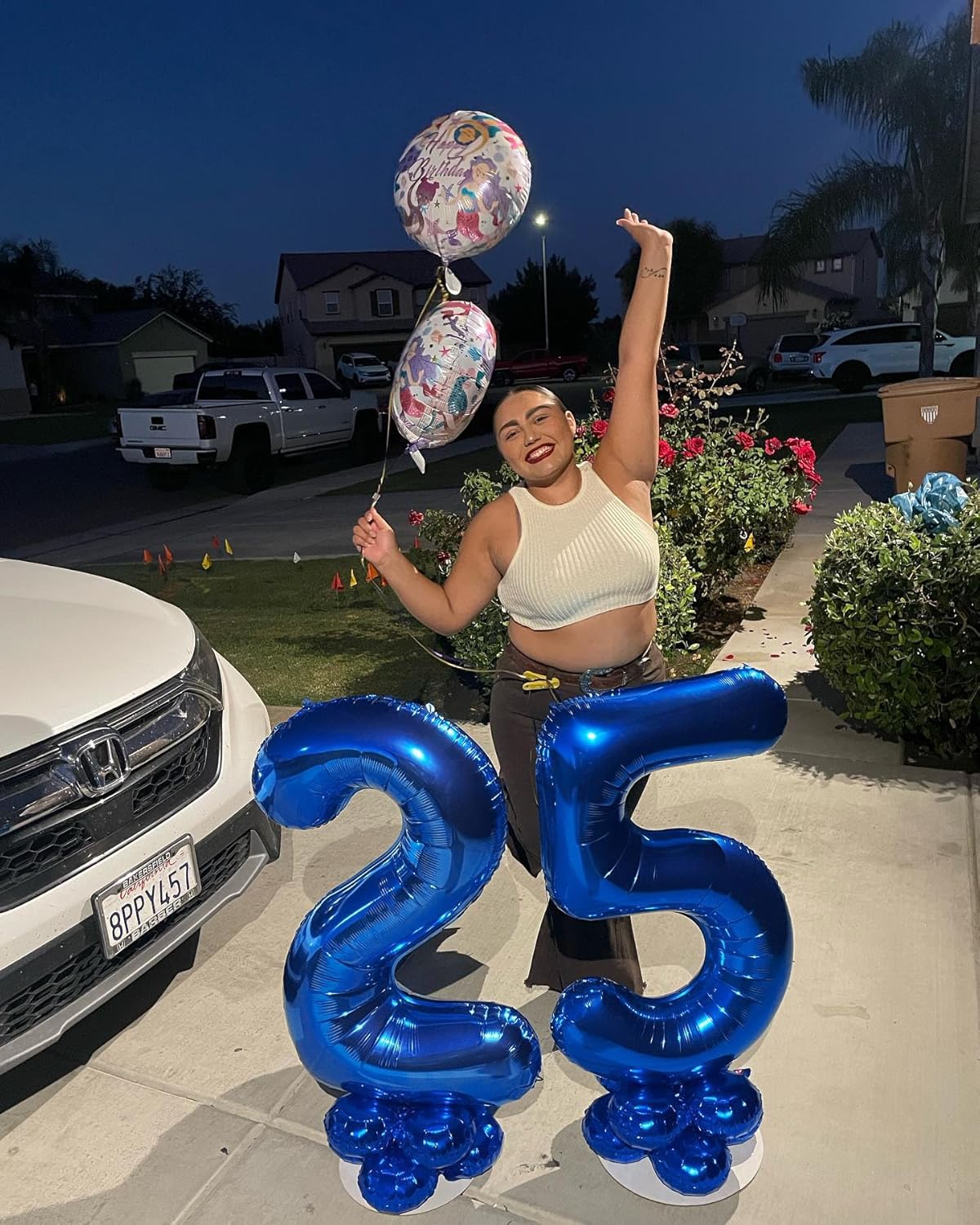 Number 2 Balloon - 40 Inch Navy Blue Birthday Decoration for 2nd Birthday Party Supplies