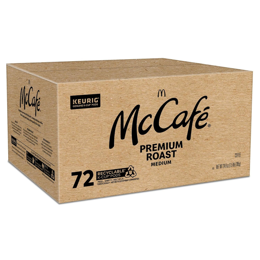 McCafe Premium Roast Coffee - Medium Roast Keurig K-Cup Pods | 72 Count for Rich Flavor