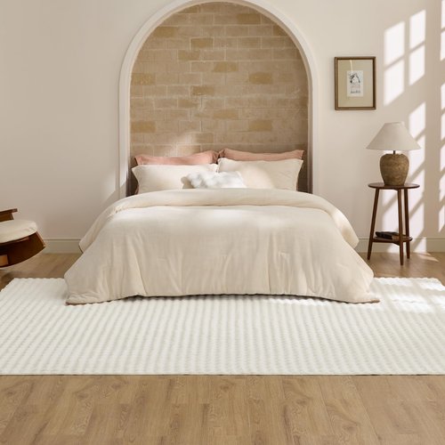 Bedsure 5x7 Fluffy Area Rugs for Living Room, Machine Washable Rugs, Non-Slip Backing, Non-Shedding, Pet Friendly Throw Rug for Bedroom Dining Room, Coconut White