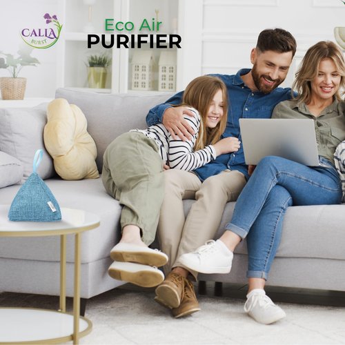 4 Pack Bamboo Charcoal Air Purifier Bags 200 Grams Each - Activated Charcoal Odor Absorber for Car, Pets & Closet - Natural Freshener for Home, Eco-Friendly & Reusable Charcoal Bags (Designer Colors)